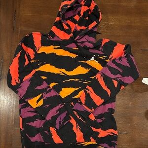 Nike Black, Orange, and Purple Hoodie